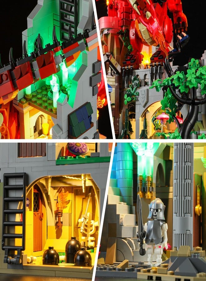 BRIKSMAX Led Lighting Kit for Lego-21348 Dungeons Dragons: Red Dragon's Tale - Compatible with Lego Disney Building Set- Not Include Lego Set - Image 3